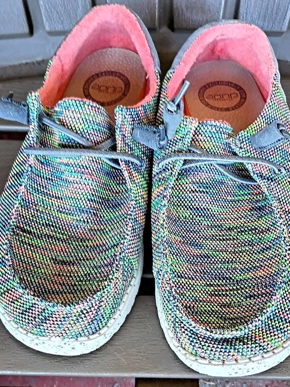 Hey Dude Wendy Knit Shimmer Multicolor & Gray Sneakers